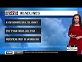 Showers end this evening, with patchy frost by morning