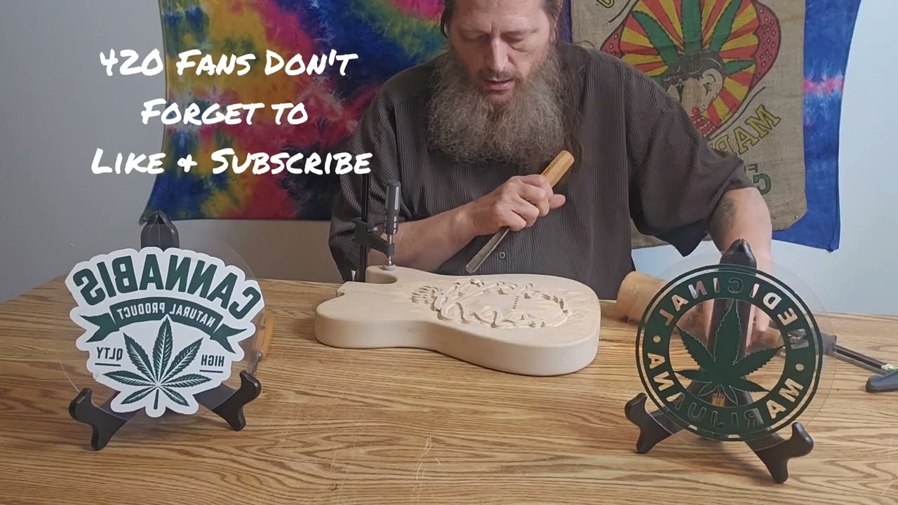 Carving My Warmoth Telecaster Guitar Body #3, Finishing Up Carving Today