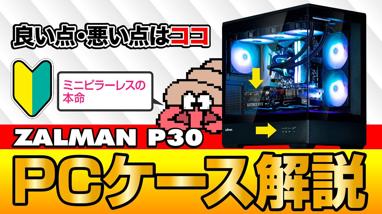 Custom PC Build] Stylish Pillarless Case: Zalman P30 Case