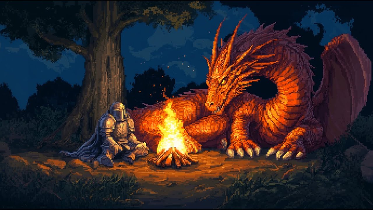 The Dragon Sleeps Nearby… You Guard the Fire Until Dawn (Medieval Ambient for Rest & Focus)