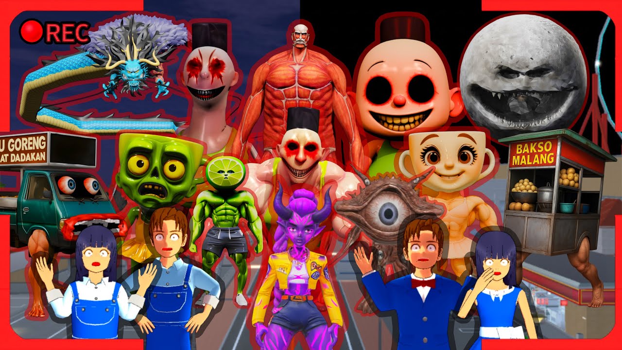 Камеры видеонаблюдения зафиксировали атаку множества монстров из отряда Хамуда Хабиби на город Ют...