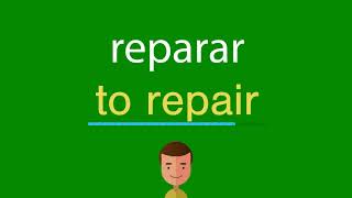 Como dizer reparar em inglês
