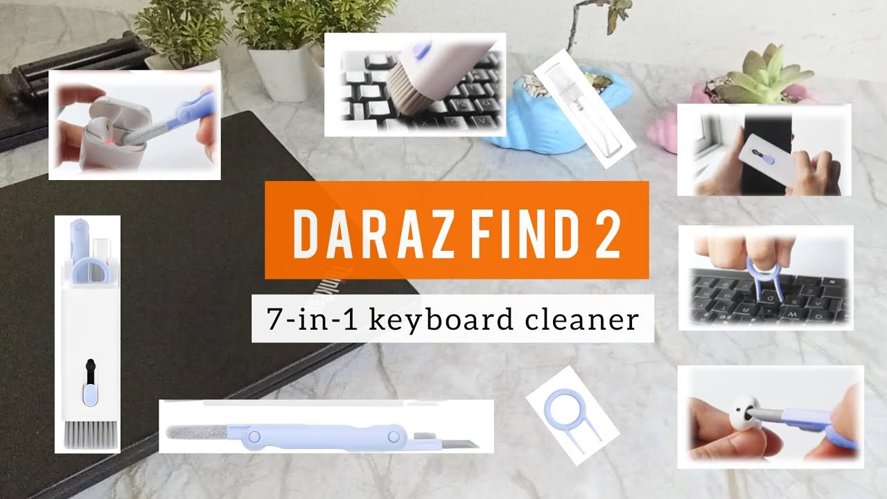 Daraz Finds 2 📦✨| 7-in-1 keyboard cleaner kit review ⌨️