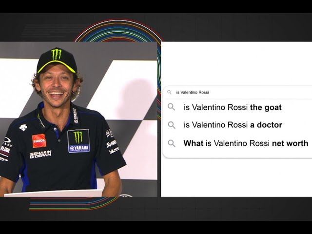 Valentino Rossi and MotoGP Riders React to Their Top 3 Google searches - #StyrianGP class=