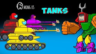 Among Us Vs Tanks Monsters - Crew Among Us Funny Animation