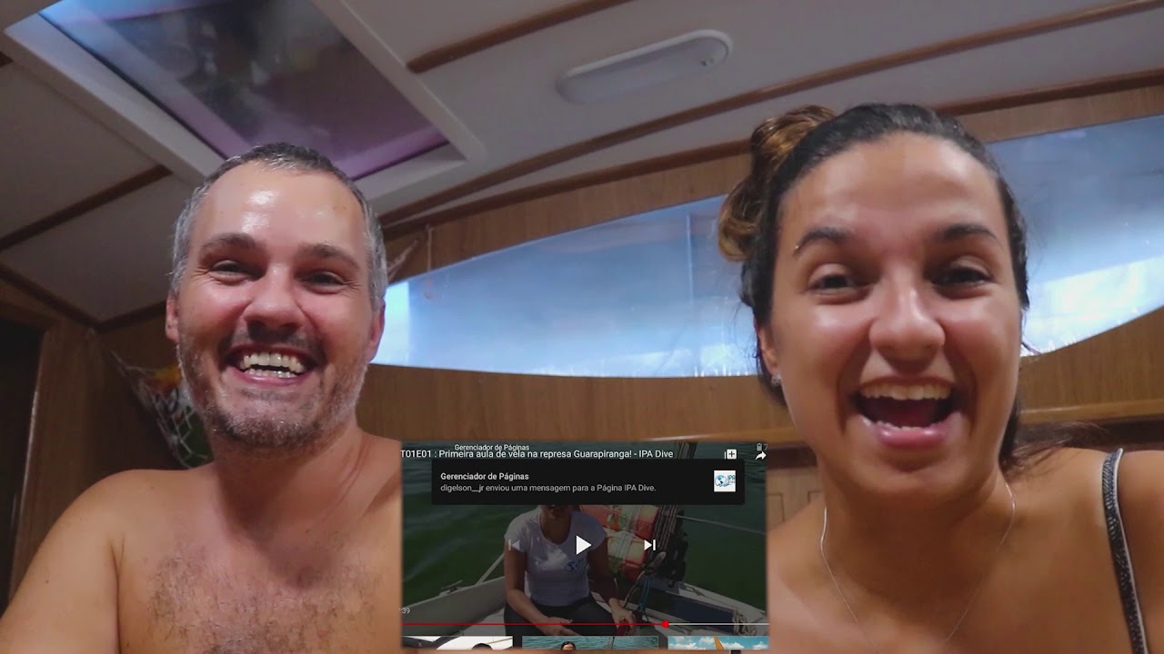 ⁣Reagindo aos vídeos das nossas aulas de vela - React 01 IPA Dive & Sail
