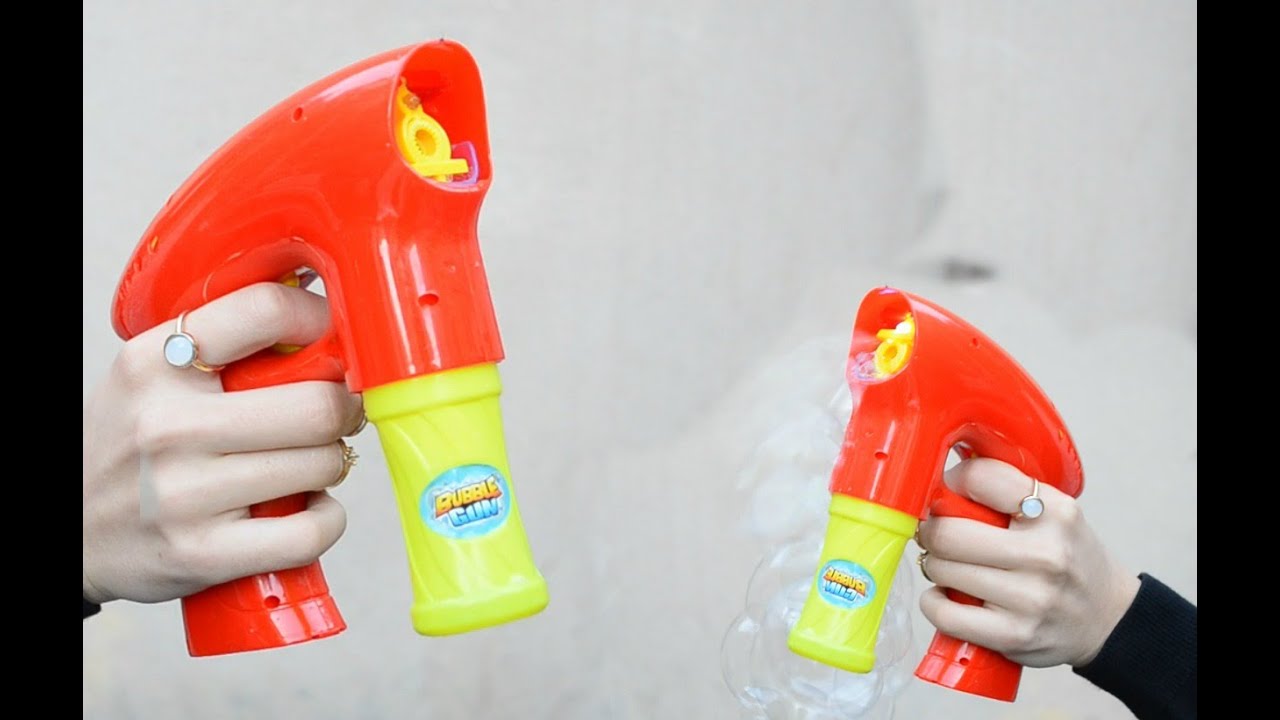 LIGHT AND SOUND BUBBLE GUN , PISTOLA DE BURBUJAS !! ♥ YouTube
