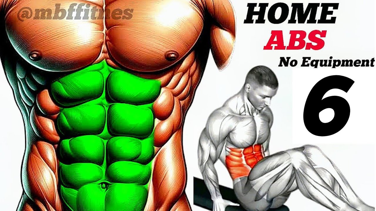Best Abs Exercises for Six Pack at home Abs workout at Gym | Belly Fat ...