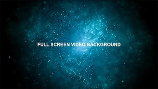 Full Screen Video Background With HTML & CSS