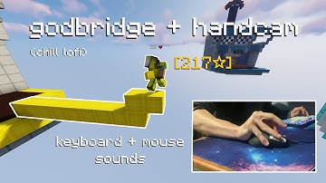 Godbridging with Handcam | Keyboard + Mouse Sounds ASMR | Hypixel Bedwars