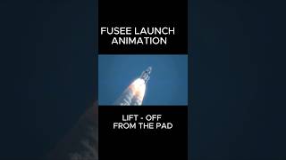 fusee launch animation #shorts