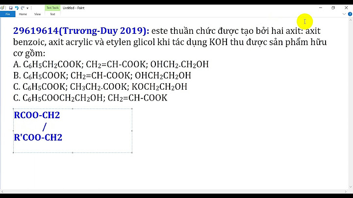 Công thức cấu tạo của axit acrylic là gì năm 2024