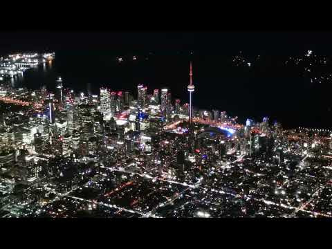 #Toronto. # night, # above Toronto night sky