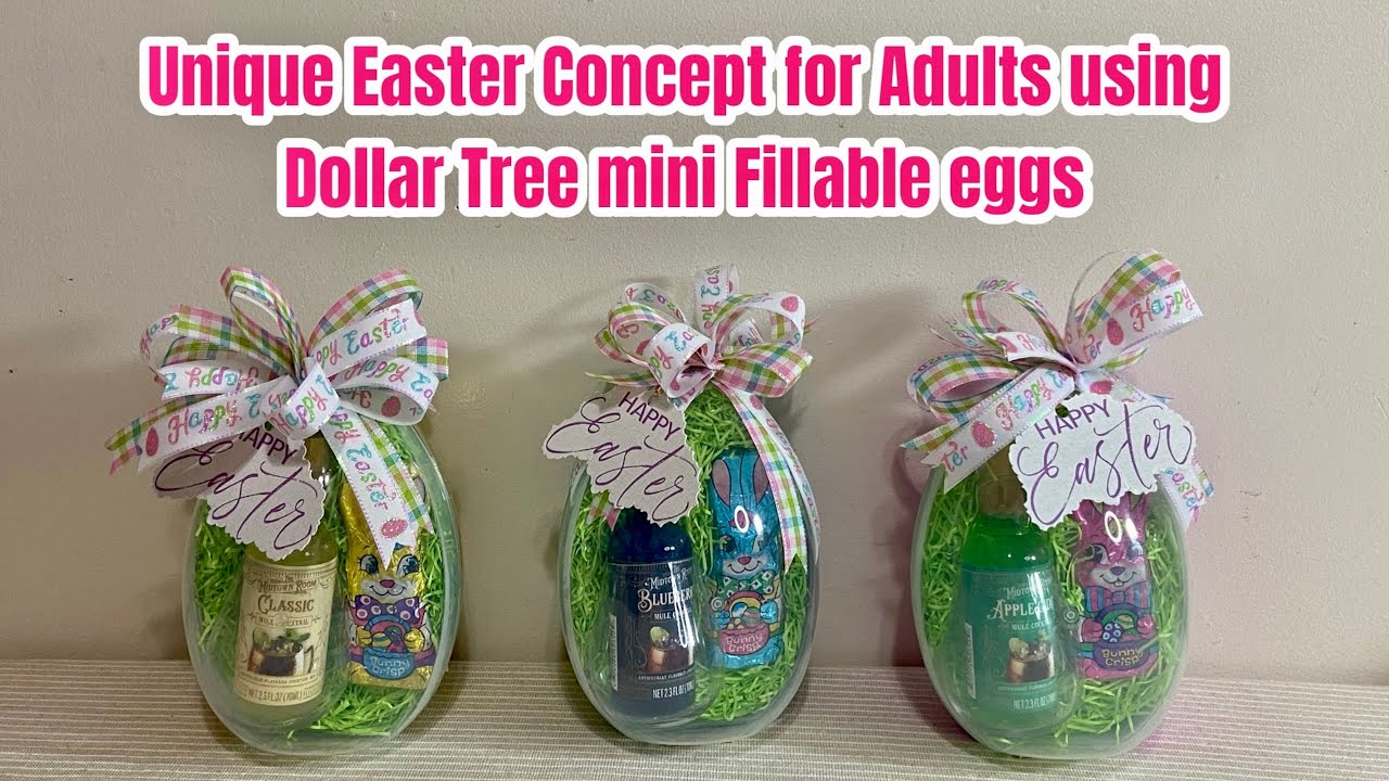 Unique Easter Concept for Adults using Dollar Tree Mini Fillable Eggs