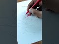 How to draw a rose  red ball pen sketch shorts art drawing sketch