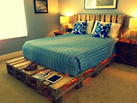Diy 海外で人気のパレットで手作りする パレットベッド がおしゃれでかわいい Pallet Bed Is Cute To Be Handmade In The Palette Youtube