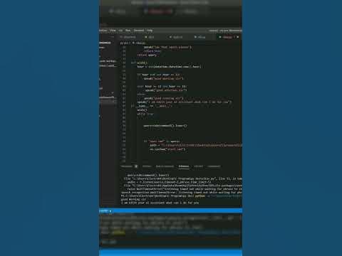 How to make AI assistant Jarvis using python #programming #trending # ...