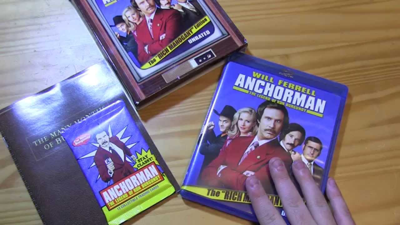 Anchorman The Rich Mahogany Edition Blu Ray Unboxing (Best Buy
