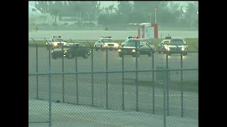 From the vault: Motorcade leads Anna Nicole Smith's body to Miami International Airport