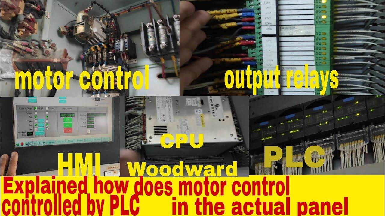 How does the motor control work,controlled by the PLC /Jude Master
