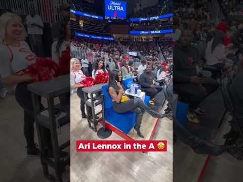 ARI x ATL ❤️‍🔥❤️‍🔥 #nba #hawks @arilennox #ultracourtside