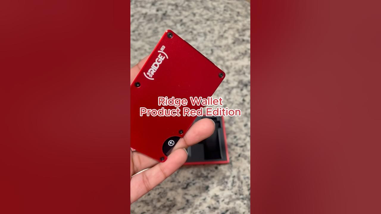 Upgraded my wallet to the Ridge wallet in product red! edc 