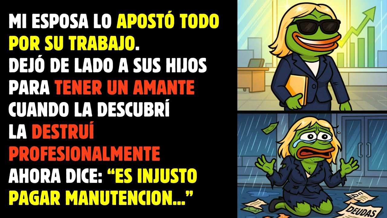 Nos DEJÓ de lado por su TRABAJO. PREFIRIÓ a su amante que a sus HIJOS. No quiere pagar MANUTENCION