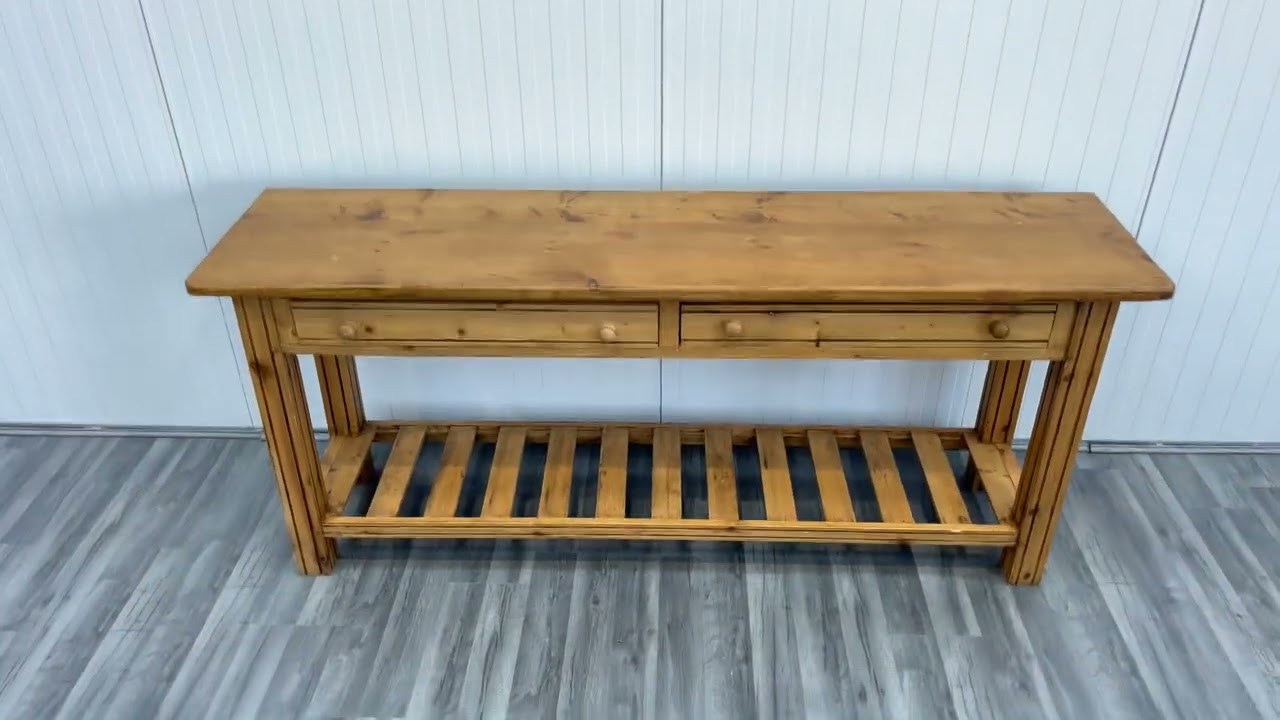Pine console table / kitchen counter / workbench