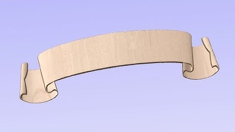 Vectric V10 Tutorials | 3D Modeling | Banners and Ribbons