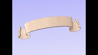 Vectric V10 Tutorials | 3D Modeling | Banners and Ribbons