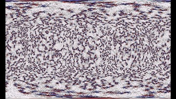 Vorticity sign in a Kuramoto model on the sphere with noise