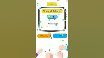 Brain up test level 44 Solution Walkthrough