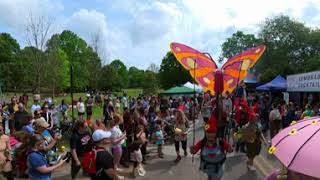 Gnome March! (360 VR) - 2024 Inman Park Festival Parade - Atlanta, Georgia, USA - April 27, 2024