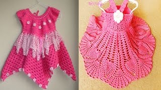Hermoso vestidos de niÃ±a tejidos en crochet diseÃ±os