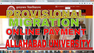How to get Allahabad University Provisional Degree | How to payment For Certificate