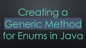 Creating a Generic Method for Enums in Java