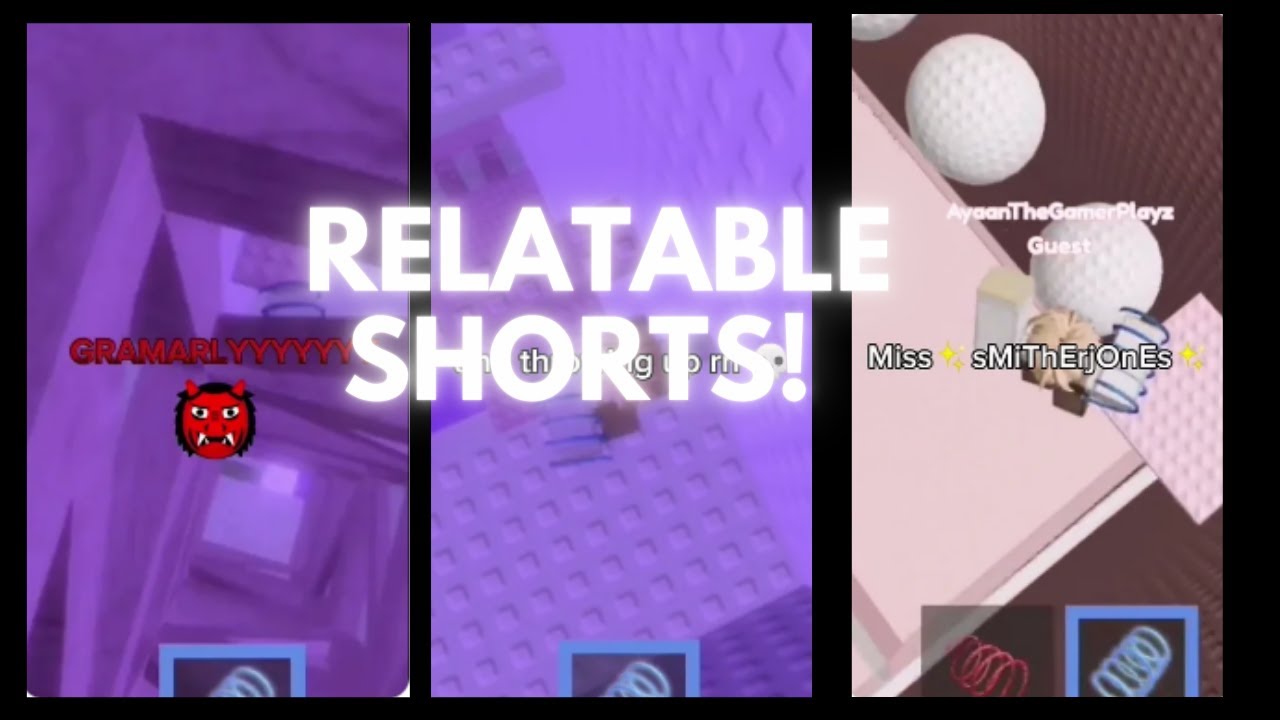 compilation of relatable roblox shorts - YouTube
