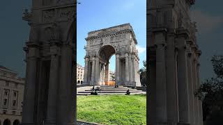 Genoa's Hidden Monument 🇮🇹 | Arco della Vittoria #shortsvideo #genova #cityambience #italyshorts
