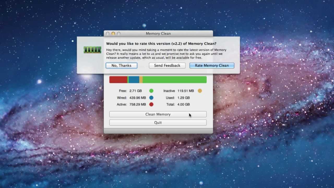 how to clean macbook memory