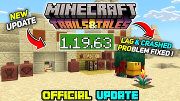 Minecraft Pe 1.19.63 Official Version Released | Minecraft 1.19.63 Lag & Crash problem Fixes
