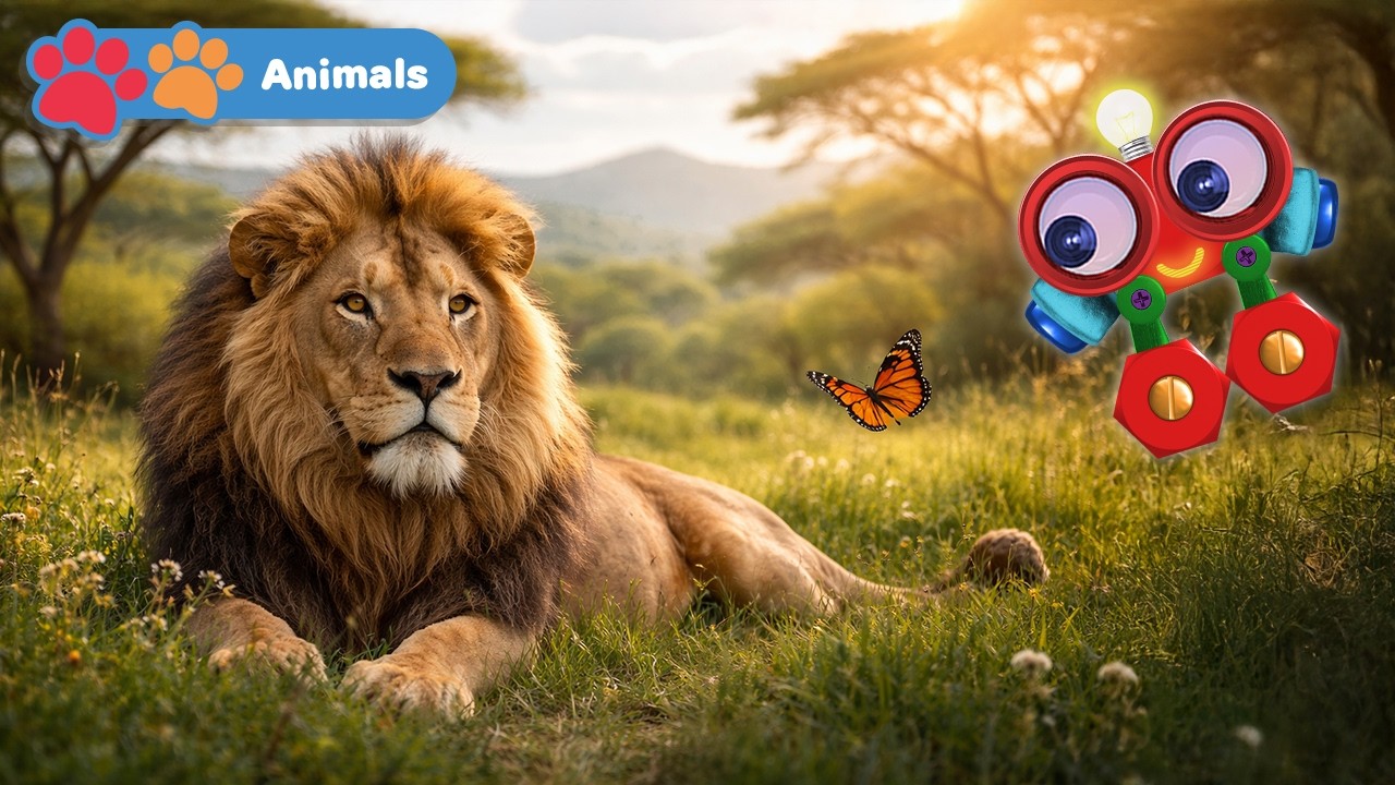 Easy Learning Animals for Babies | Baby Educational Video | Robi the Robot