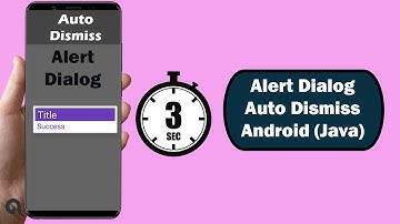 Alert Dialog Auto Dismiss Android Java