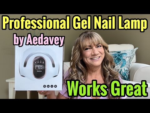 Professional Gel Nail Lamp Review Sold on Amazon by Aedavey