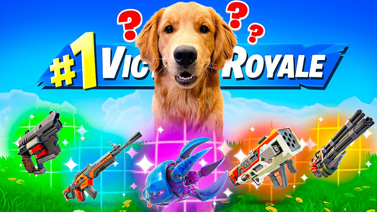 Using My *DOG* to PICK MY LOOT in Fortnite!