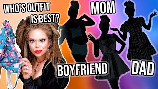 MY FAMILY PICKS MY OUTFITS!- Let's Guess Who Shopped For The Best One?