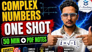 Learn Complex Numbers Easy way from Zero to Hero 🔥 | One Shot Lecture (50 Min) + Notes PDF #maths11