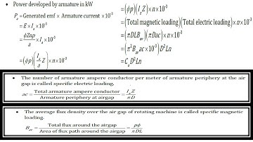 OUTPUT EQUATION OF DC MACHINE