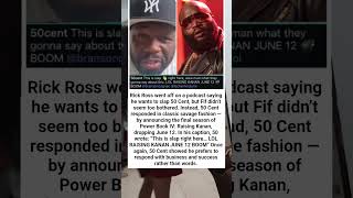 50 Cent Claps Back Rick Ross after saying he wants to slap him #shorts #50cent #hiphop #rap