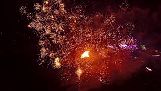 FIREWORKS DISPLAY WITH A DRONE IN 4K