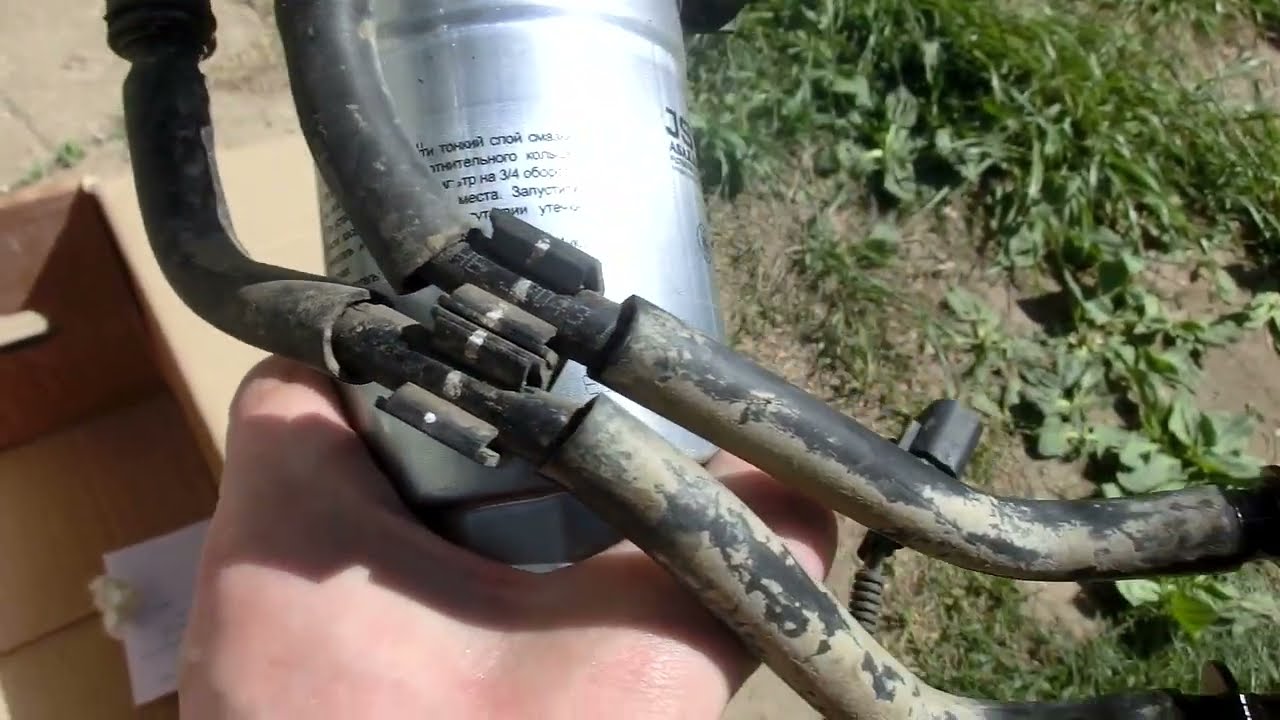 Santa Fe III 2.2 CRDI прокачать топливный фильтр (без приборов)